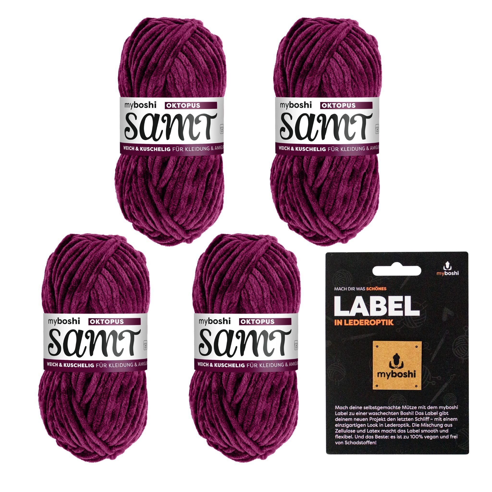 Häkelwolle Samt Wolle, Chenille Garn, mit Label