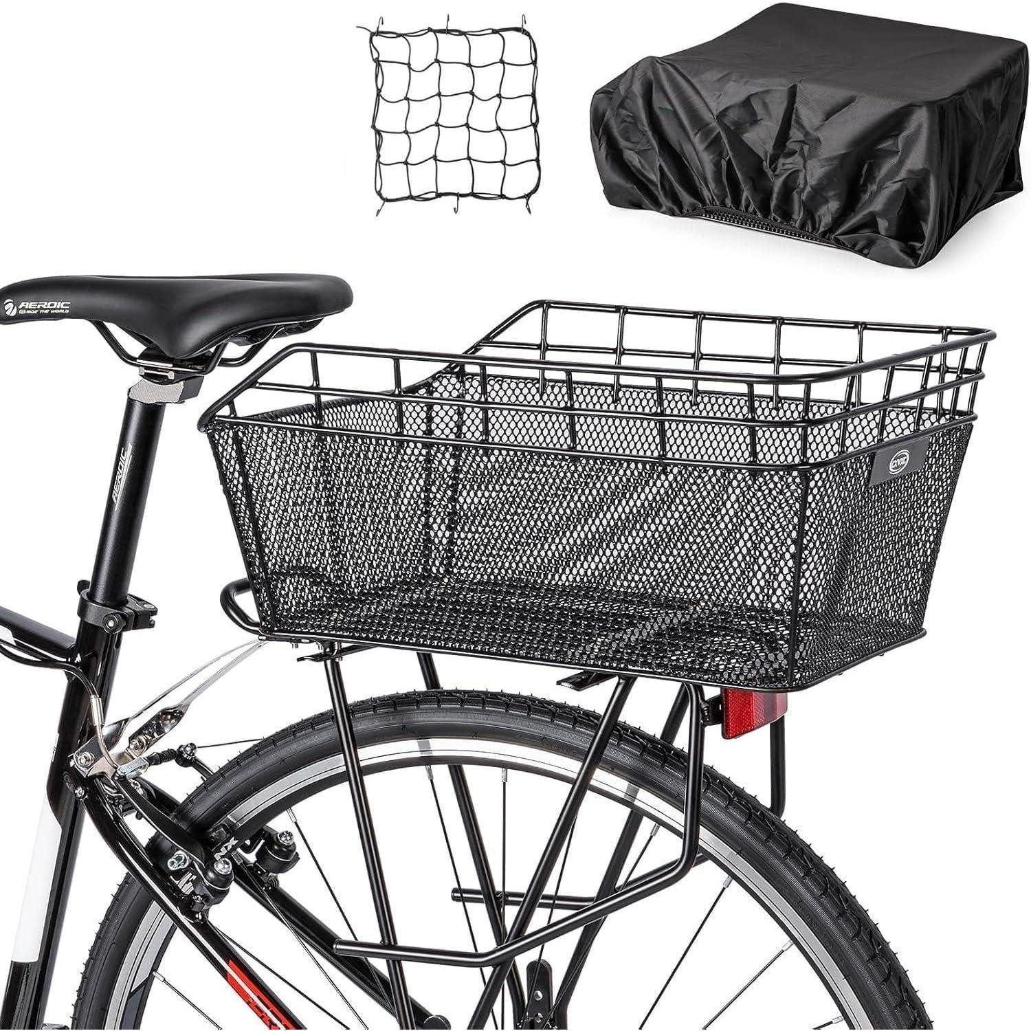 LuxusKollektion Fahrradkorb Fahrradkorb Hinten mit Netz