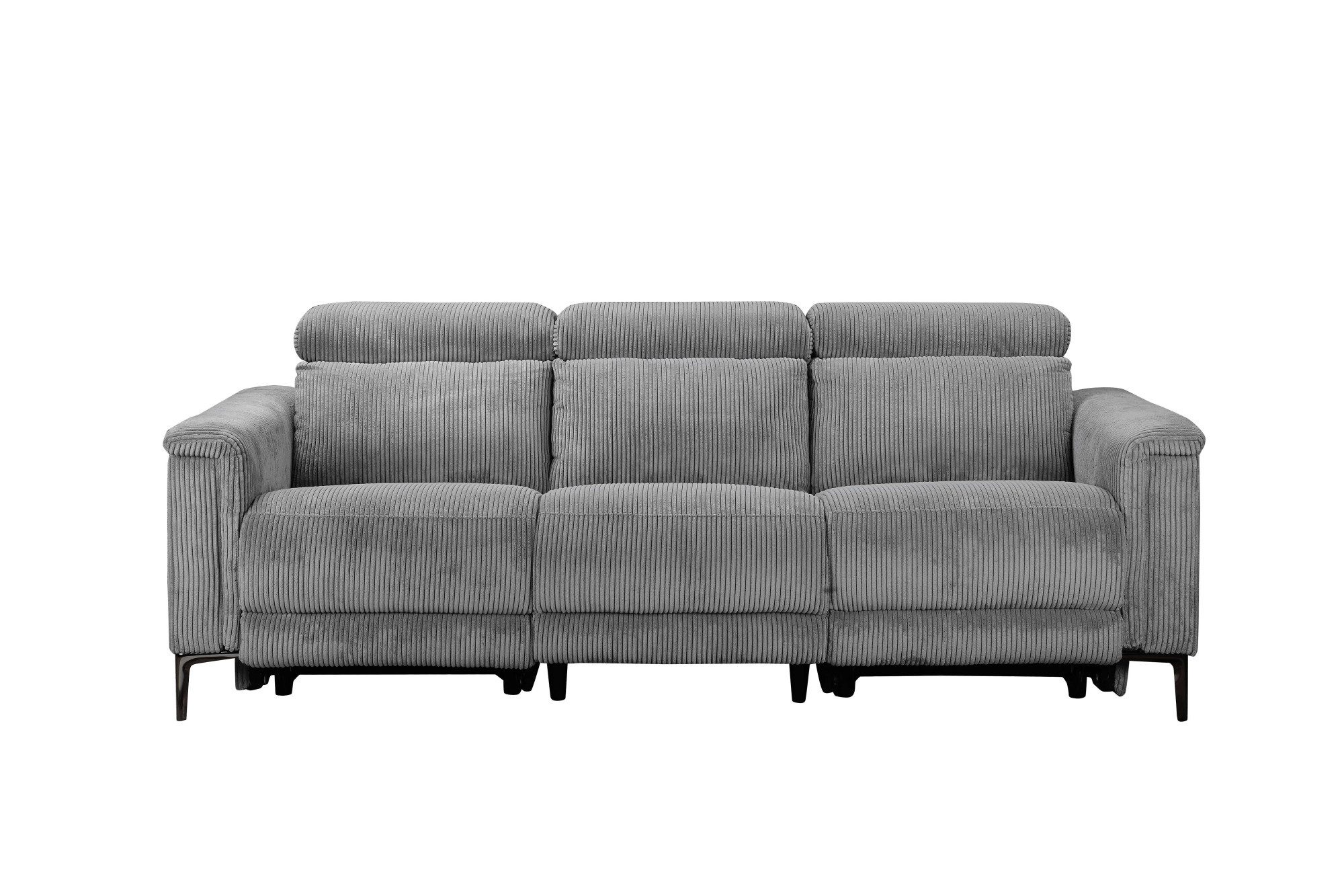 OTTO home 3-Sitzer LUND Cord, B. 222cm, manuelle/elektrische Relaxfunktion in 2 Sitzen, USB-C bei elektrischer Ausführung, Kopfteilverstellung