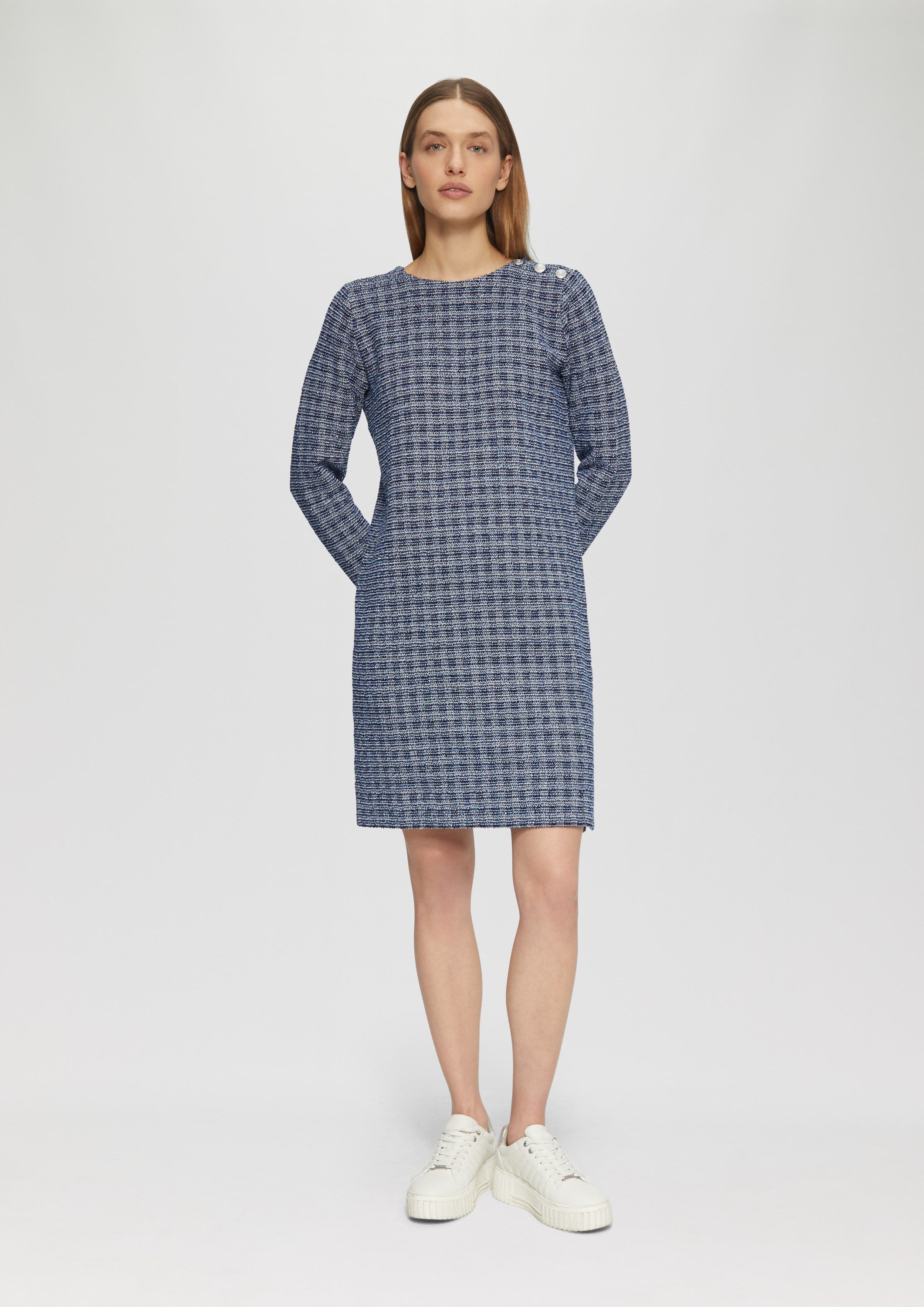 s.Oliver Minikleid Kleid Kurzes Bouclé-Kleid mit günstig online kaufen
