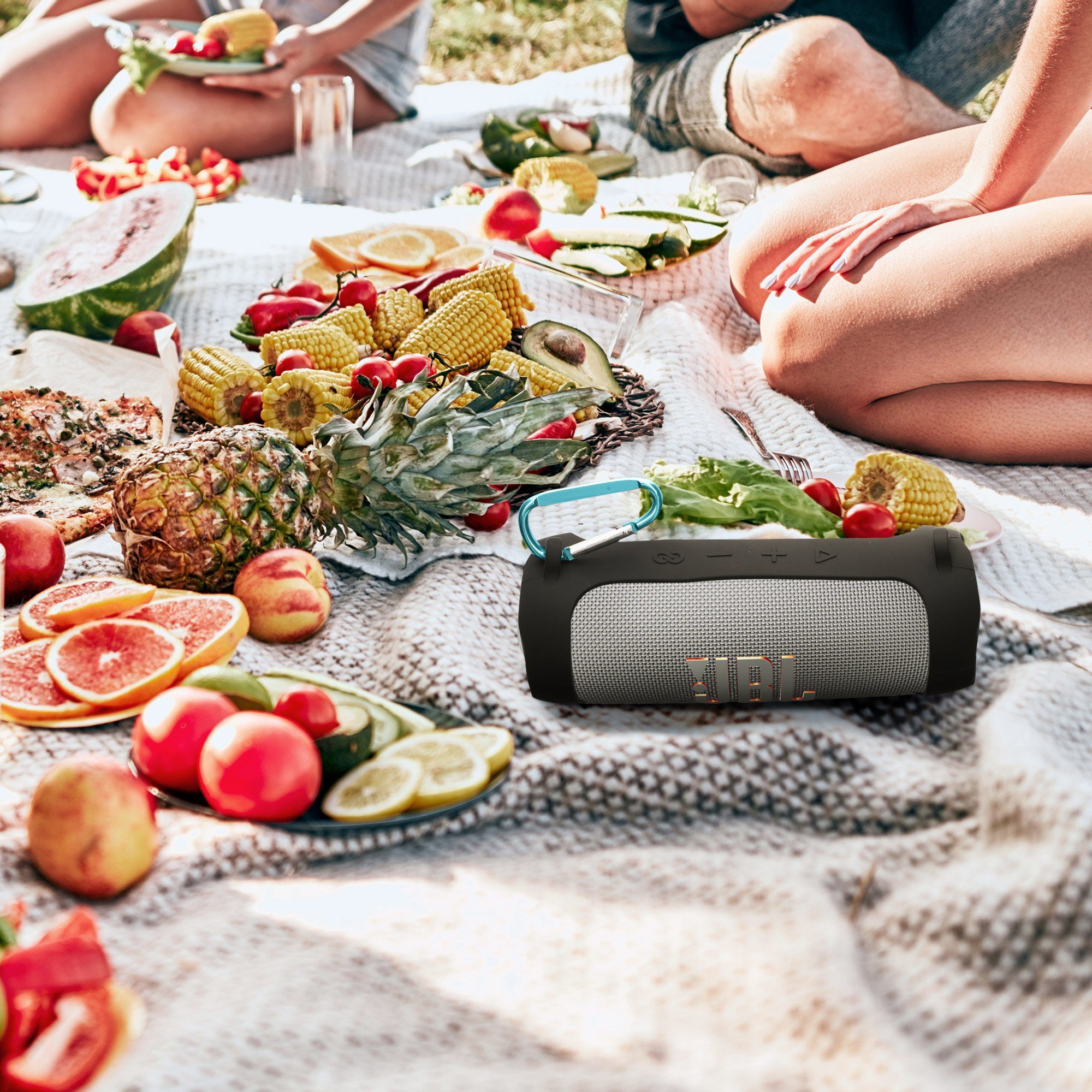 kwmobile Etui Silikon Hülle für JBL Flip 6 / Flip 5, Schutzhülle für Mini Speaker