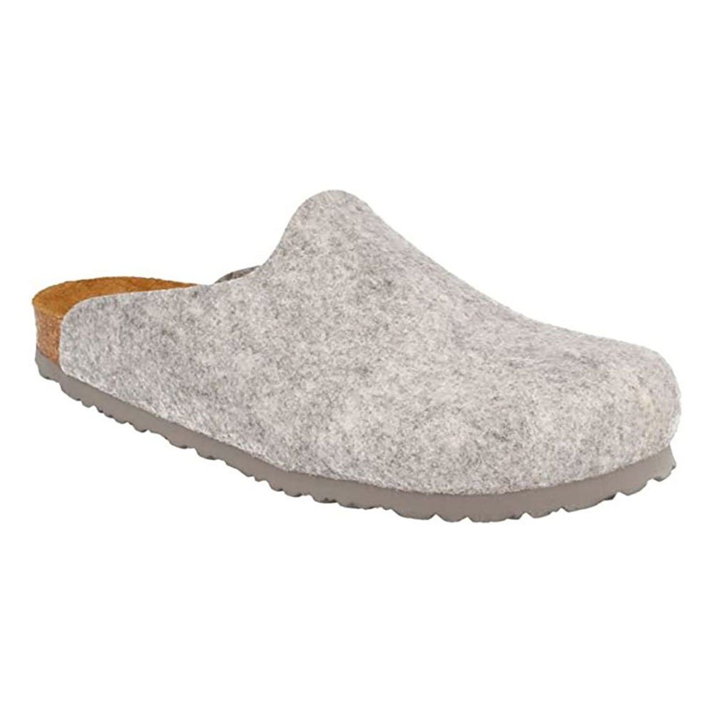 Helsinki Filz Damen & Herren Clog Hellgrau Schmal Gr. 37 Clog