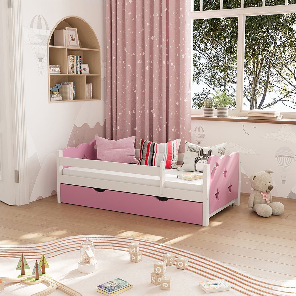 VitaliSpa® Kinderbett Jessica, Rosa/Weiß, 70x140 cm günstig online kaufen