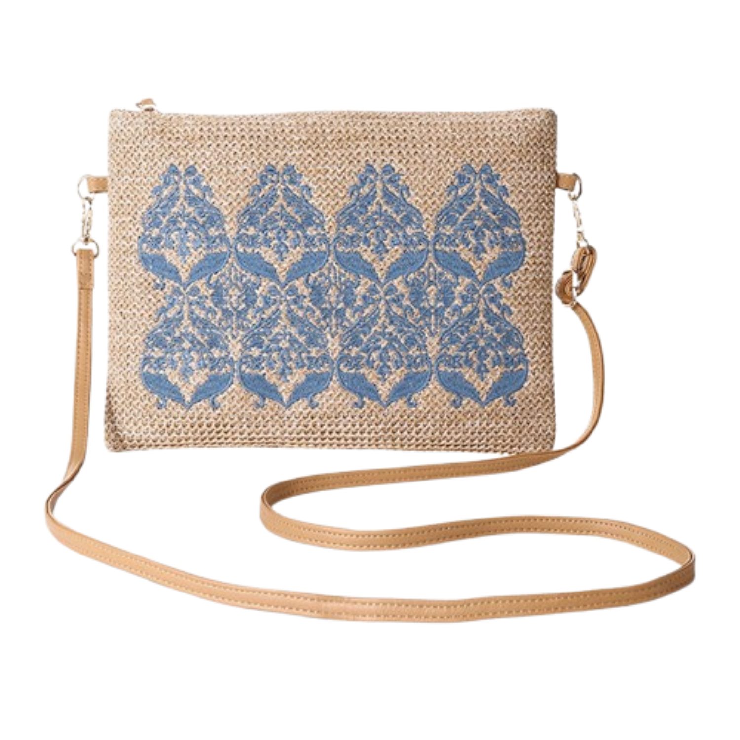 JOSEKO Handtasche Gewebte Palmen Handtasche, Natur günstig online kaufen