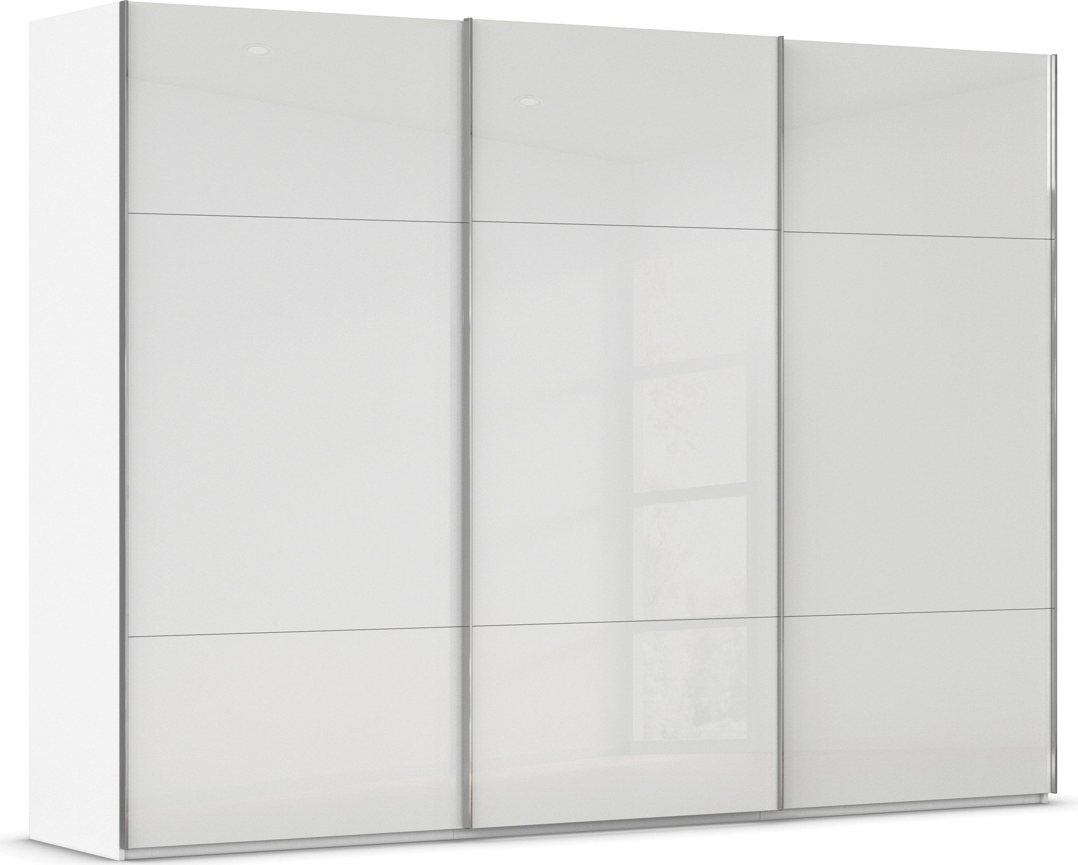 rauch Schwebetürenschrank Kleiderschrank Schrank Garderobe Schlafzimmerschrank CONTIDO (3 verschiedene Ausstattungen BASIC/CLASSIC/PREMIUM) aus hochwertigem Material in 6 Breiten 2 Griff-Farben MADE IN GERMANY