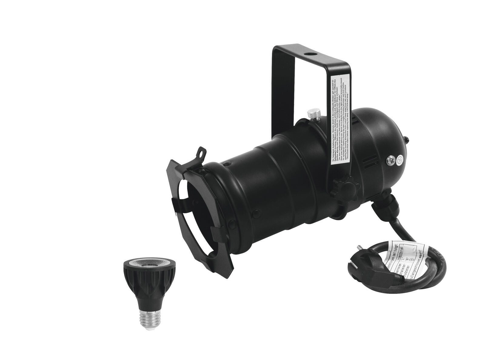 EUROLITE Discolicht EUROLITE Set PAR20 Spot sw+PAR20 230V 6W E27 LED 1800-3000K dim2warm, Weiß