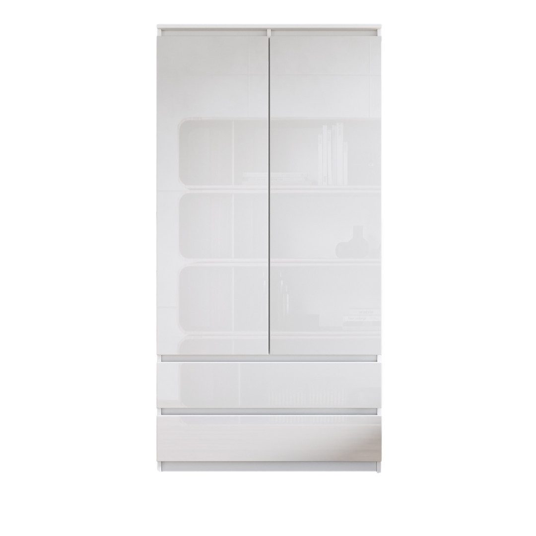 Furnica Kleiderschrank Garderobe Weiß Matt, 2 günstig online kaufen