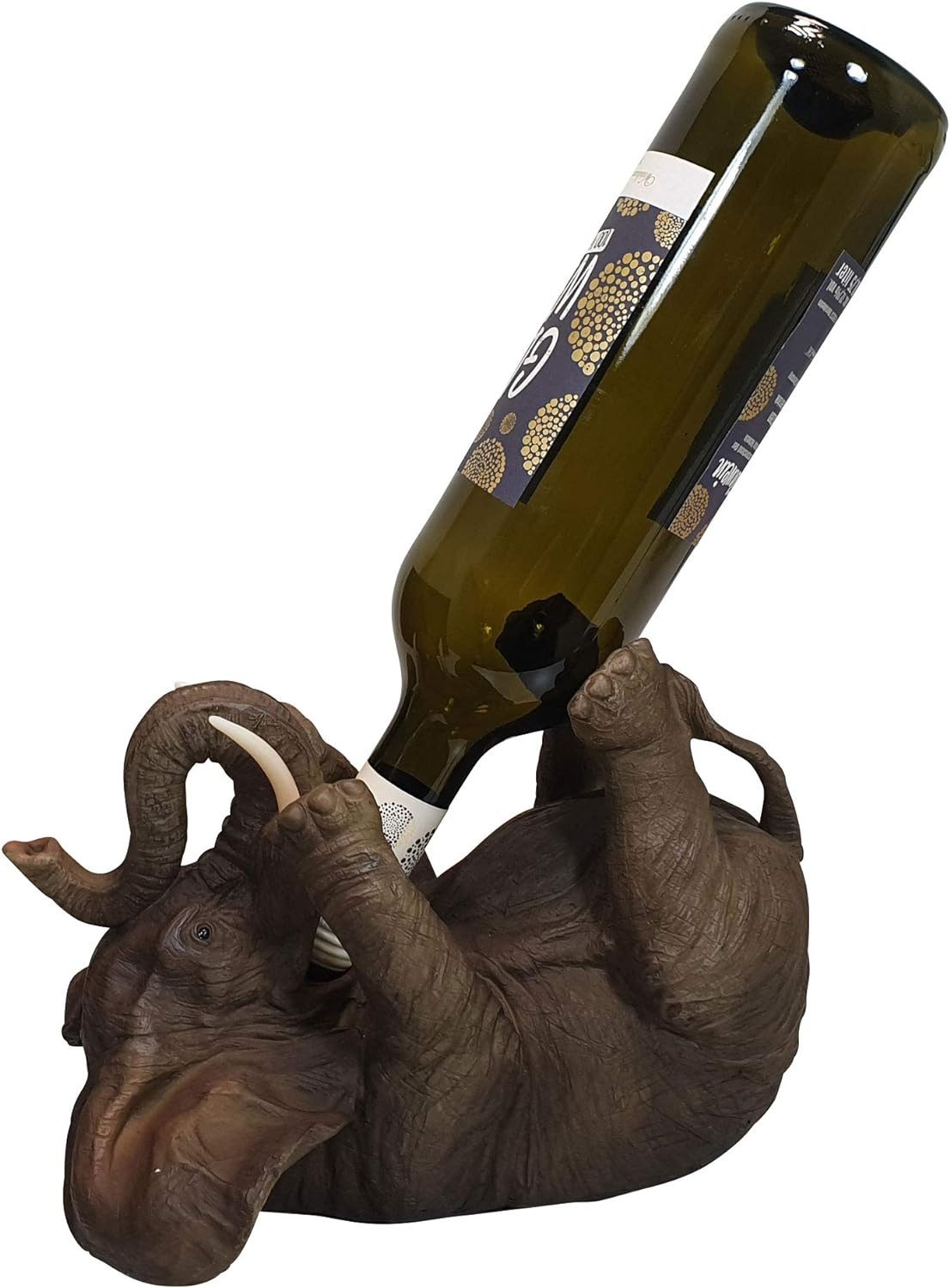 Flaschenhalter Flaschenhalter Weinflaschenhalter Elefant Figur Skulptur Deko
