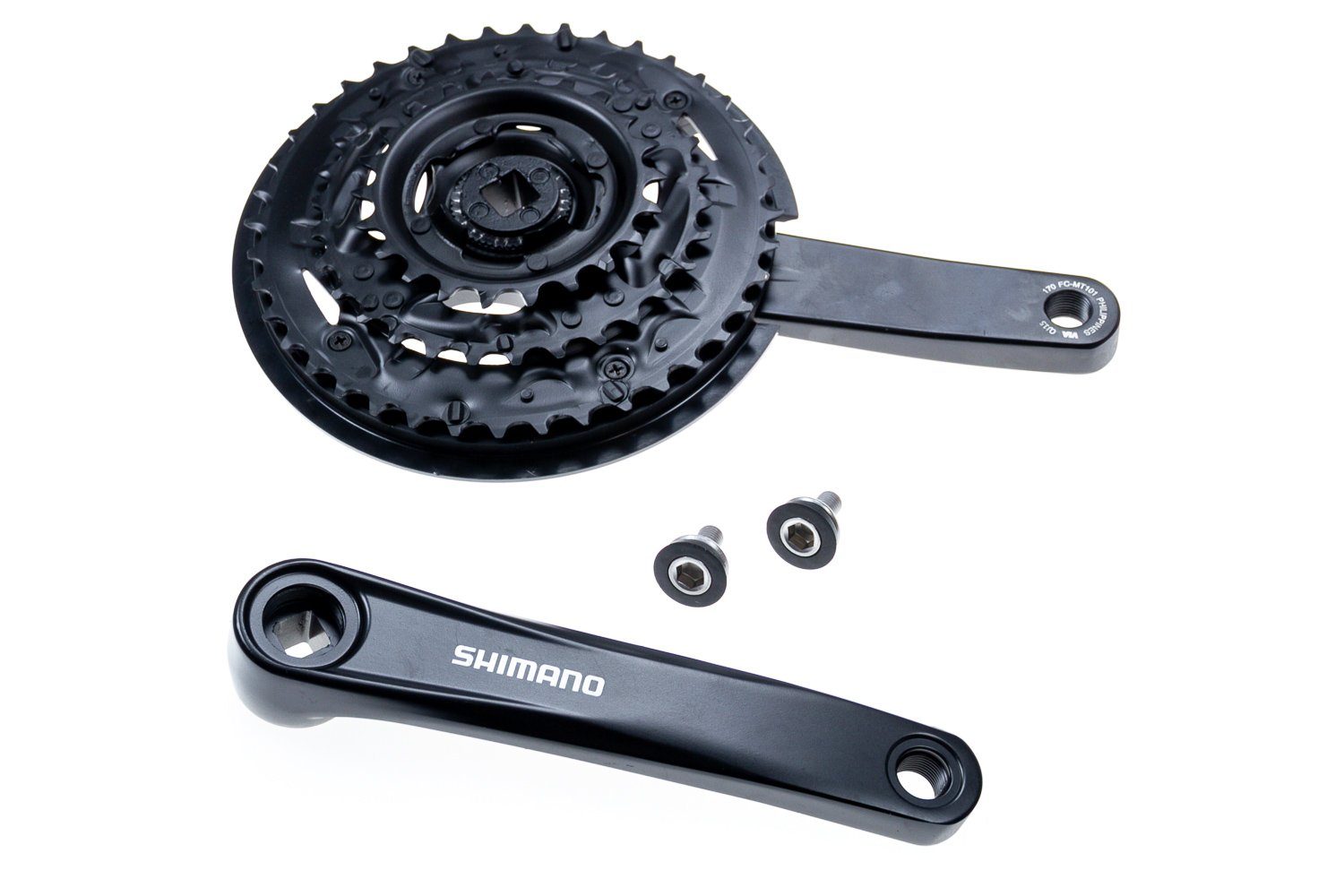 Shimano Fahrradkurbel SHIMANO Altus M2000 Kurbel Garnitur FC-MT101 Vierk