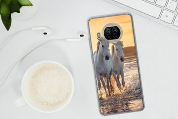 MuchoWow Handyhülle Pferde - Wasser - Strand - Tiere, Phone Case, Handyhülle Xiaomi Mi 10T Lite, Silikon, Schutzhülle