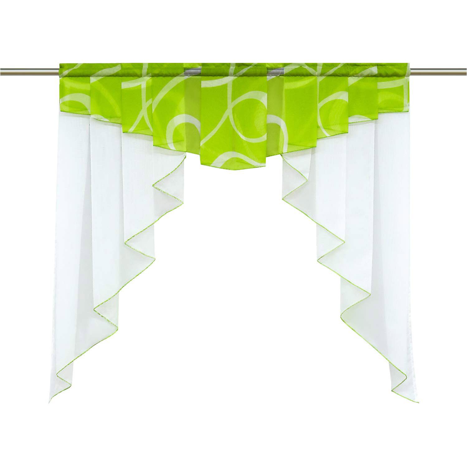 Refttenw Scheibengardine Modern Gardinen Kurz Bistrogardinen mit Kräuselban günstig online kaufen