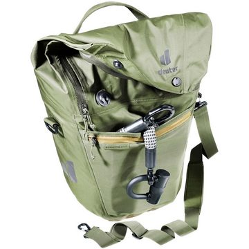 deuter Umhängetasche Deuter Fahrrad-/Gepäcktasche Mainhattan 17+10 khaki-clay (Stück, Stück), Reißverschluss