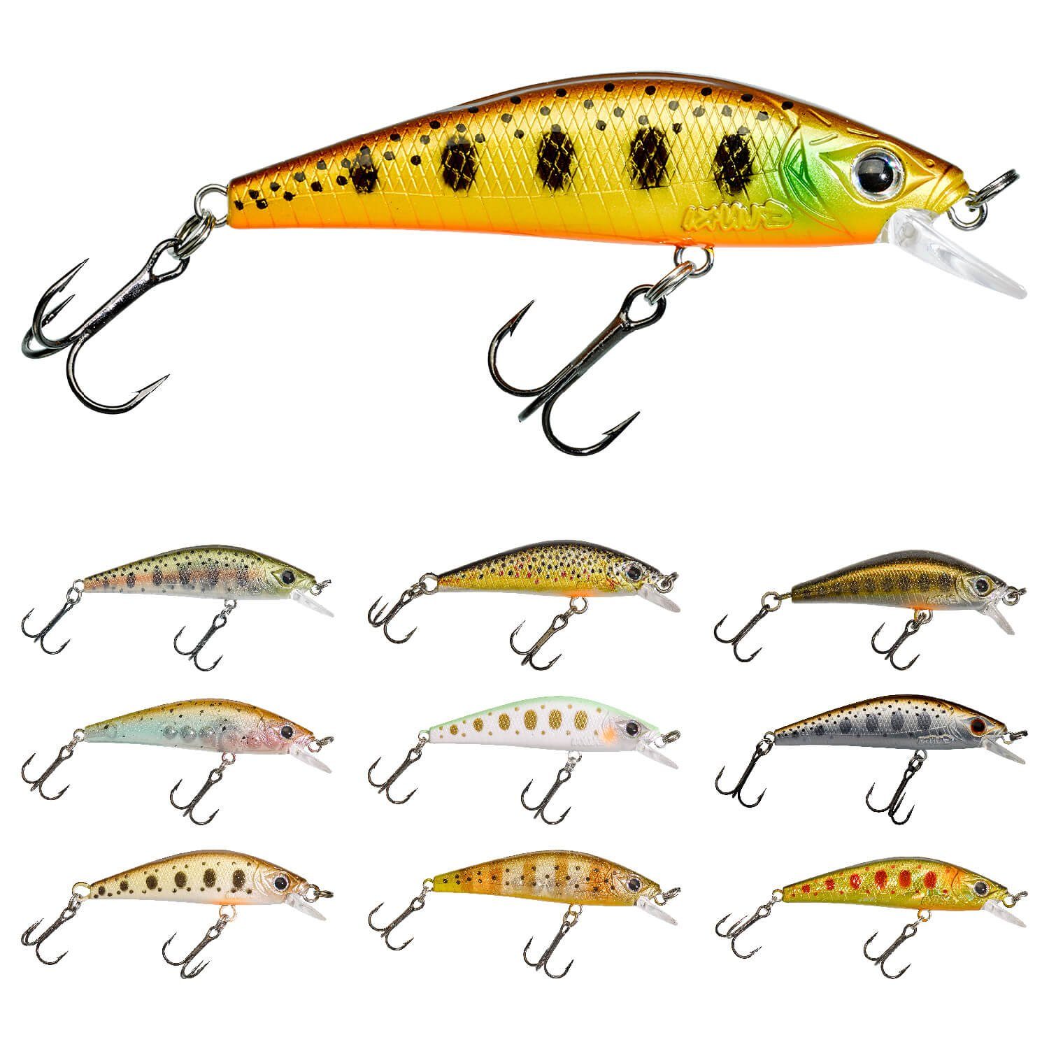 Gunki Fishing Kunstköder Gunki Gamera 63HW Wobbler, (1-St)