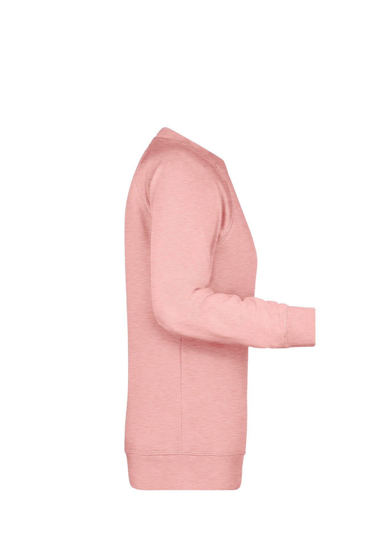 James & Nicholson Sweatshirt Damen Sweatshirt aus Bio-Baumwolle mit leicht tailliertem Schnitt 8021 Innen weich angeraut – Bild 4 von 4
