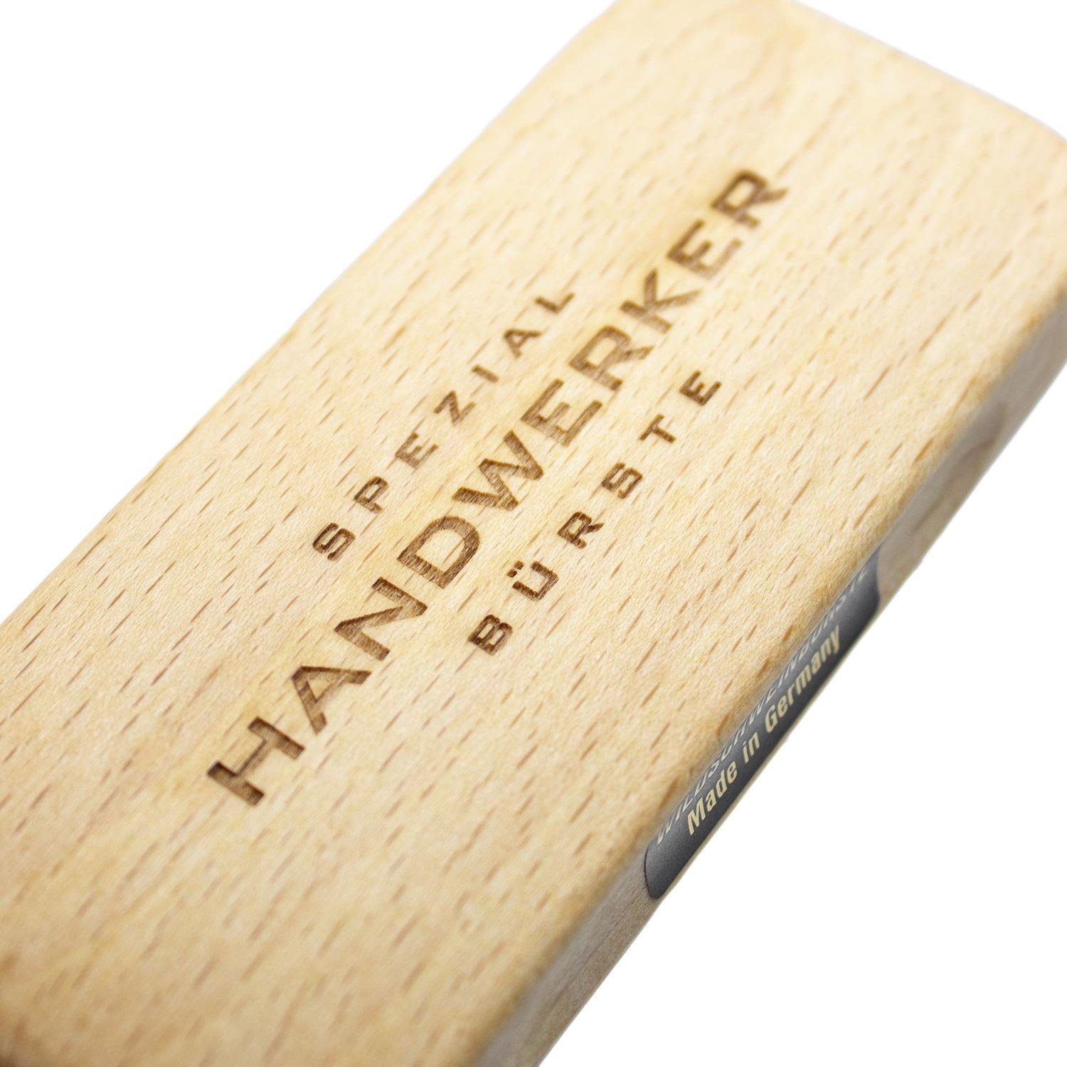 Landshop24 Nagelbürste Handwerkerbürste Nagelbürste Handwaschbürste Wildschweinborstenbürste, 1-tlg., Buchenholz Wildschweinborste