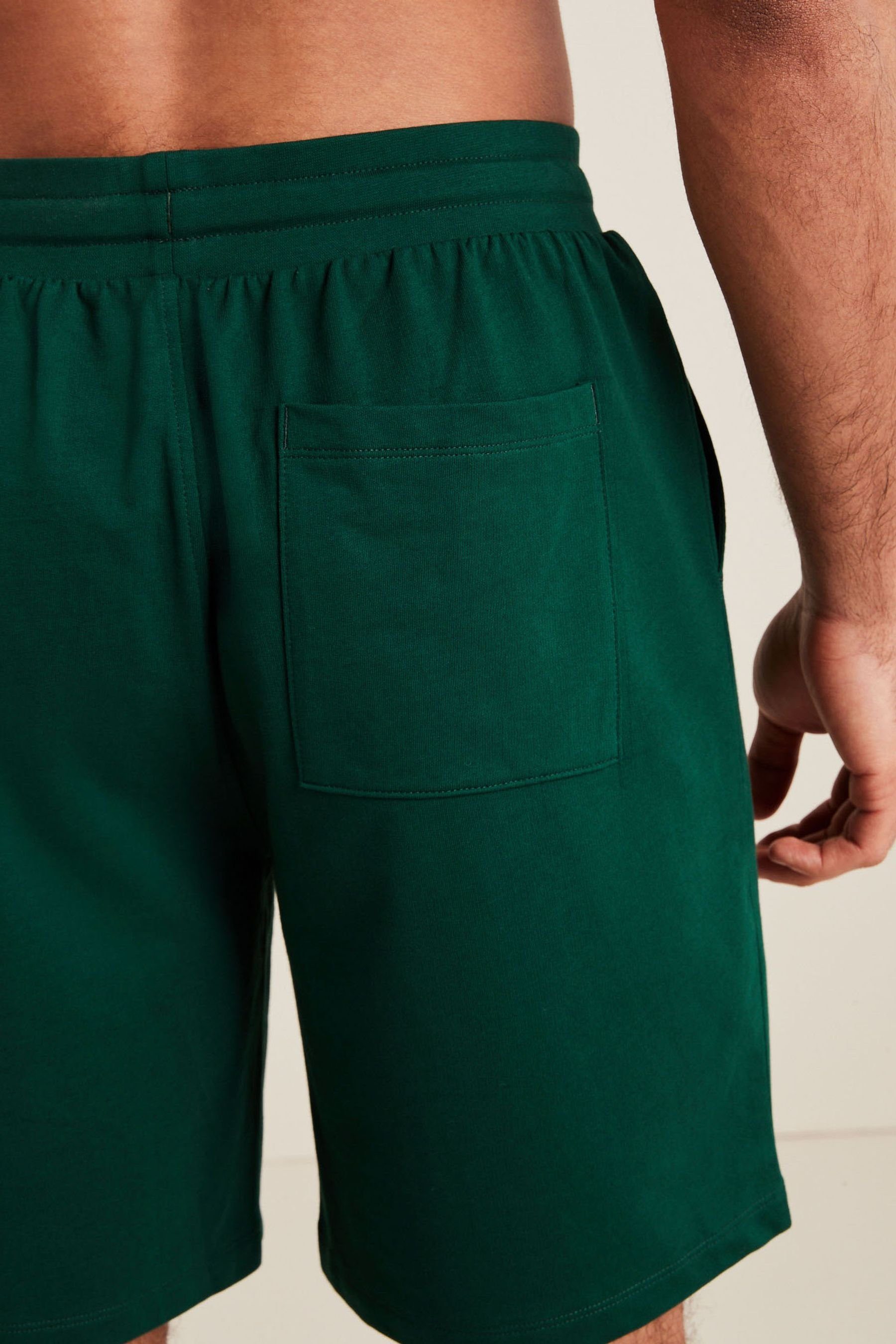 Next Schlafshorts Leichte (2-tlg) Blue Shorts, Green/Navy 2er-Pack