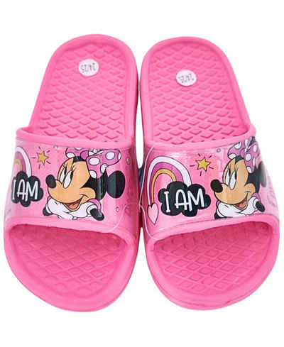 Disney Minnie Mouse Badeschuh (2-tlg) Mädchen Schlappen Sandalen Größe 24 - 31