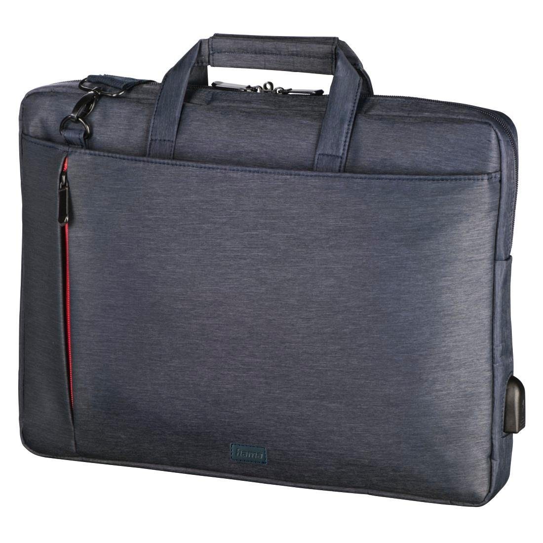 Hama Laptoptasche Laptop-Tasche "Manchester", bis 44 cm (17,3), Blau | Businesstaschen