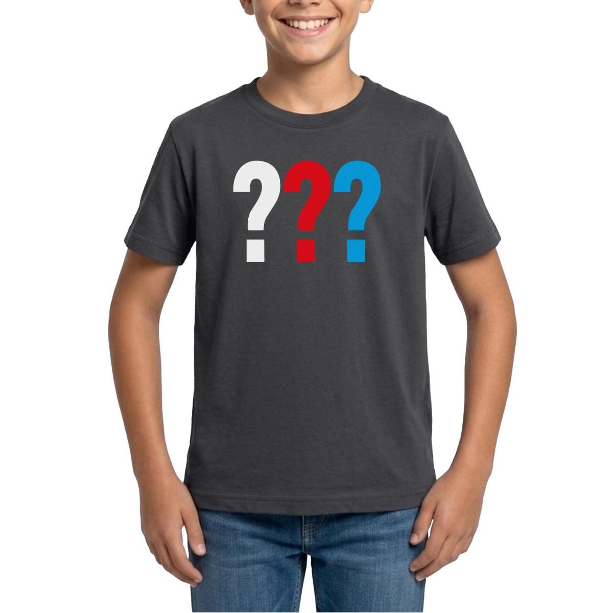 T-Shirt Die Drei Fragezeichen Logo Teenager T-Shirt