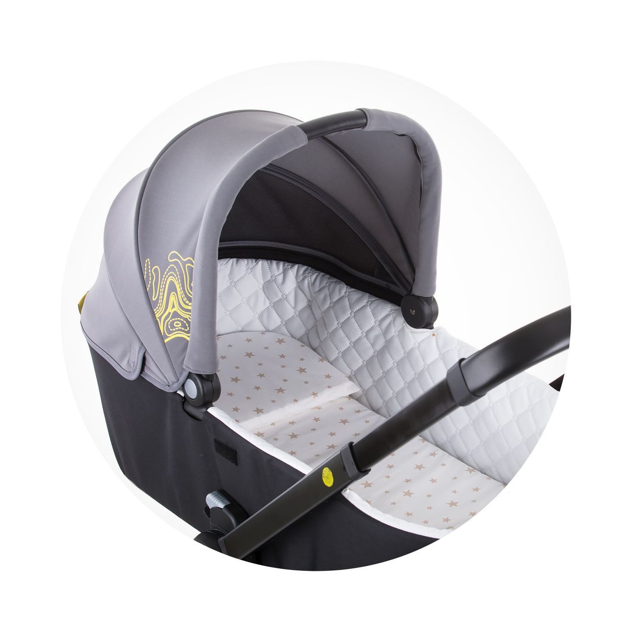 Chipolino Kinderwagen-Sitzauflage Kinderwagen Einlage, (2-tlg), für Kinderwagen Fleecefutter Reißverschluss wasserfest