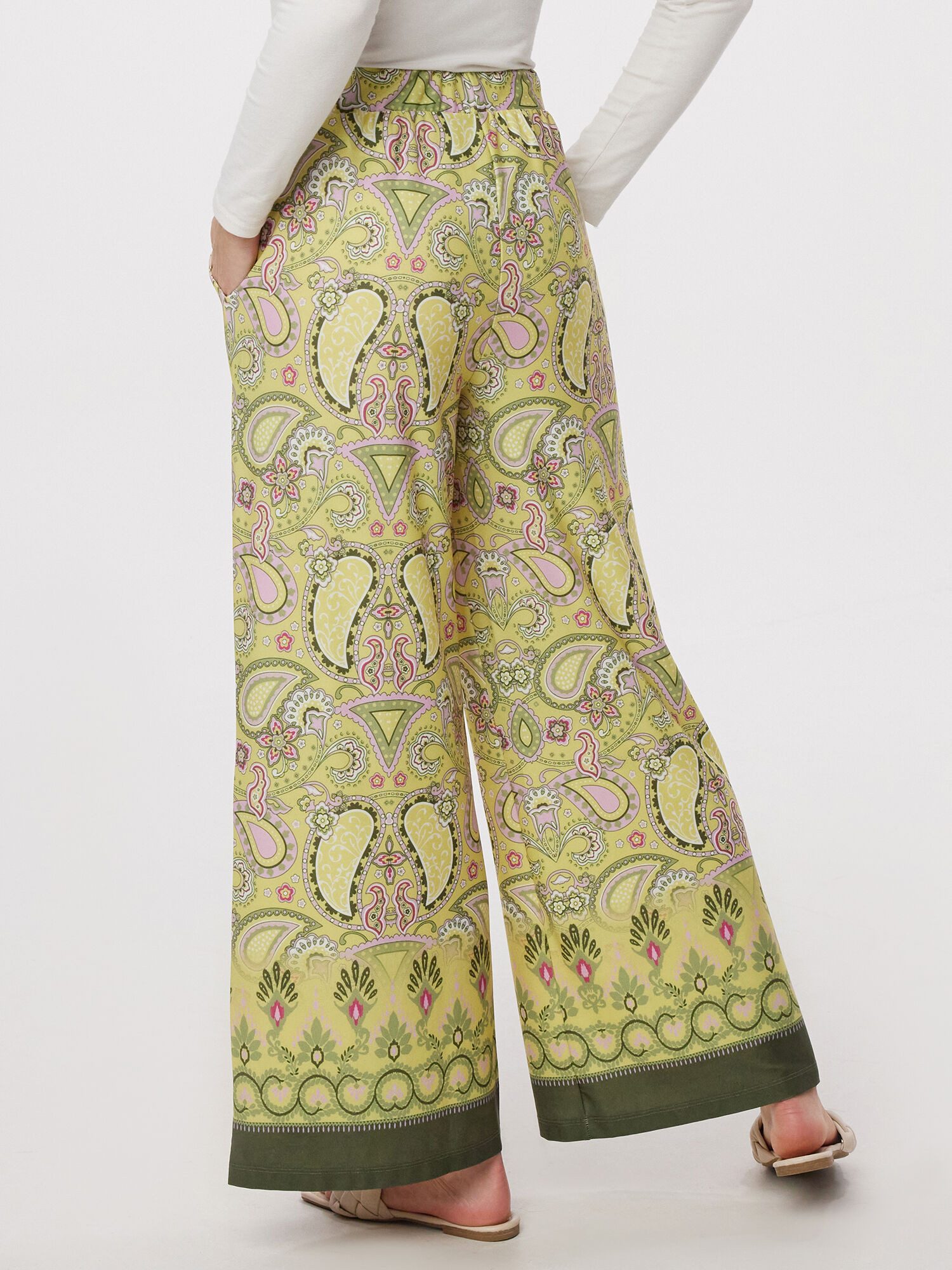 MIALUSSO Palazzohose Relaxhose mit Allover Paisley Druck günstig online kaufen