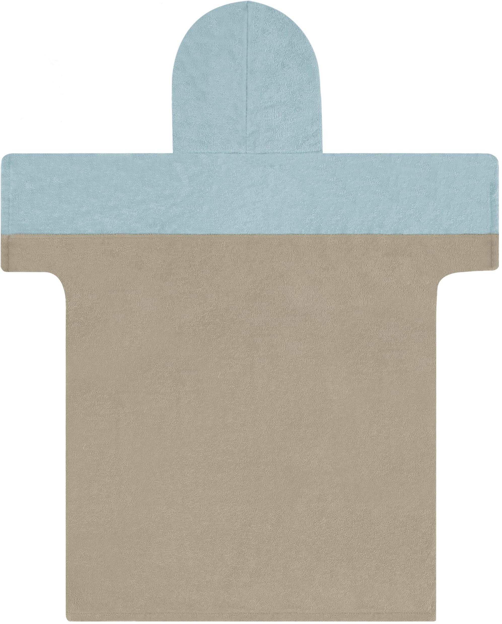 normani Badeponcho Kinder Badeponcho -Puwai- (10-13 Jahre), Bio-Baumwolle, Kapuze, Schlupf, Badeponcho aus 100 % Bio-Baumwolle