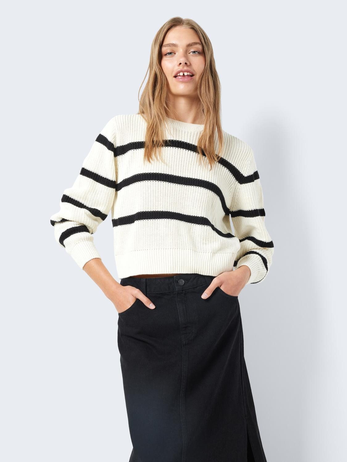 Noisy may Strickpullover NMMAYSA L/S STRIPE günstig online kaufen