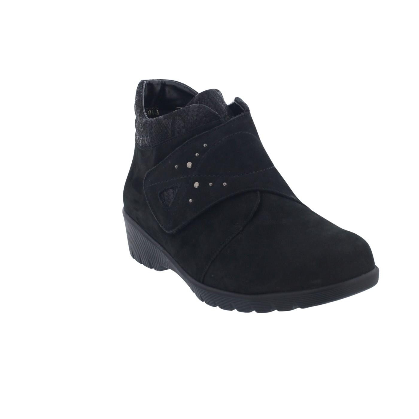 Waldläufer Waldläufer Kamela Bootie, Denver / Snak, Schwarz, Klettverschl., günstig online kaufen