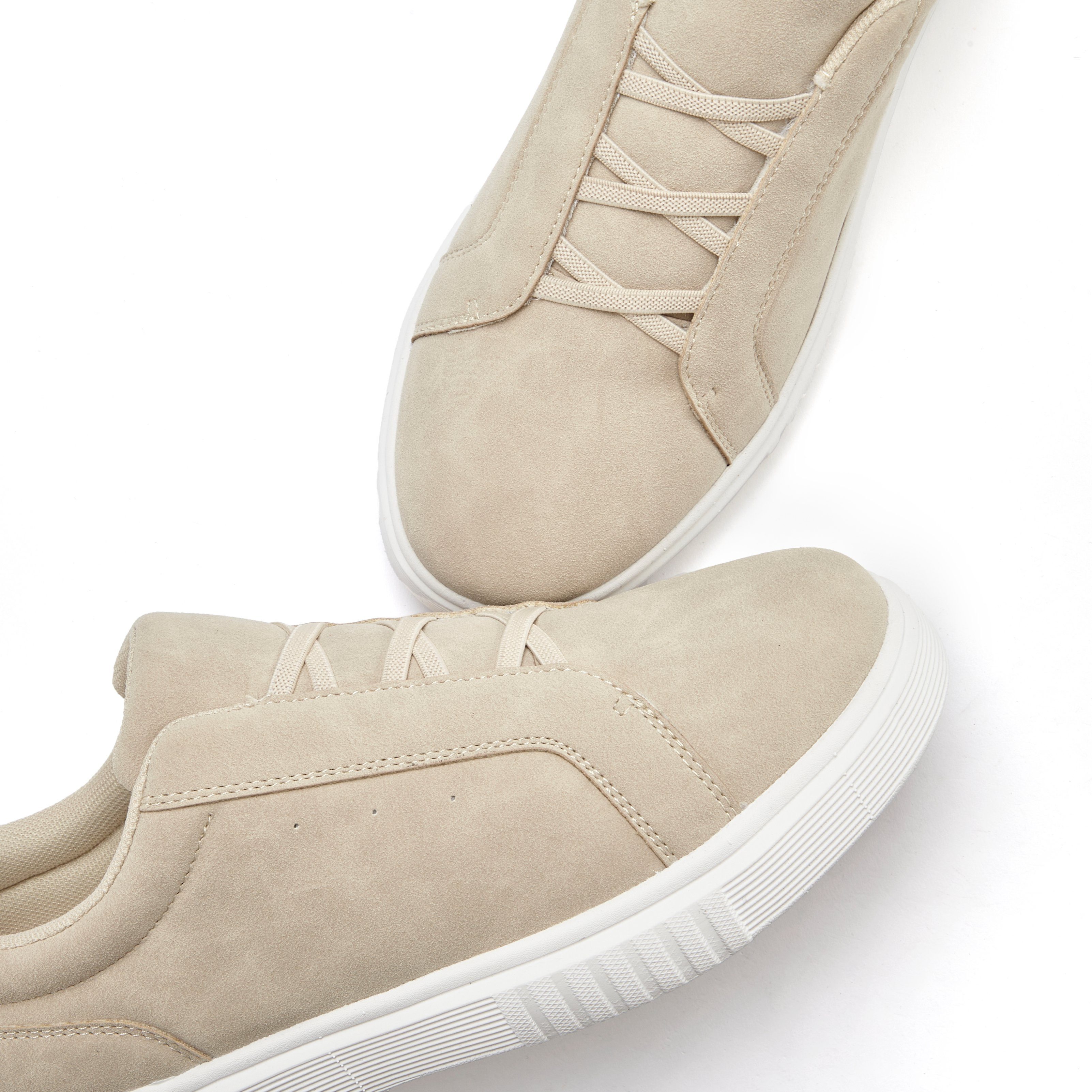 John Devin Freizeitschuh, Sneaker mit elastischen Bändern für schnelles Reinschlüpfen, Unisex VEGAN