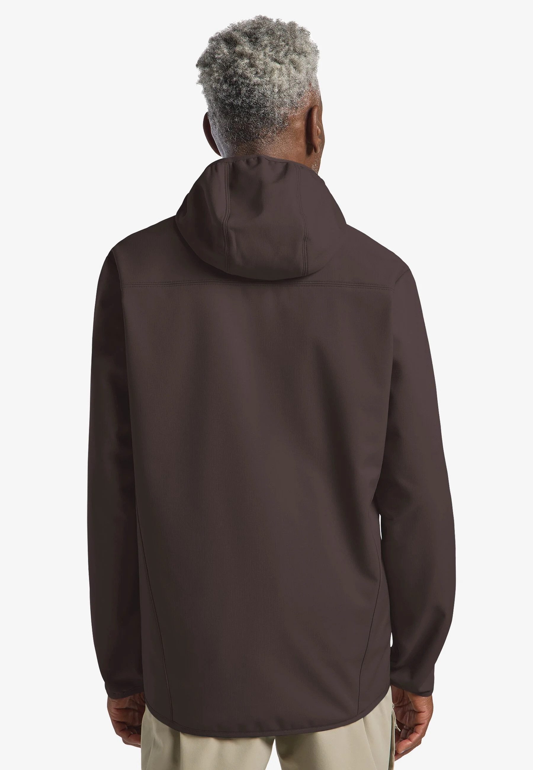 Jack Wolfskin Outdoorjacke JACK WOLFSKIN Bornberg Hoody M Softshelljacke Herren Peat Braun – Bild 5 von 5