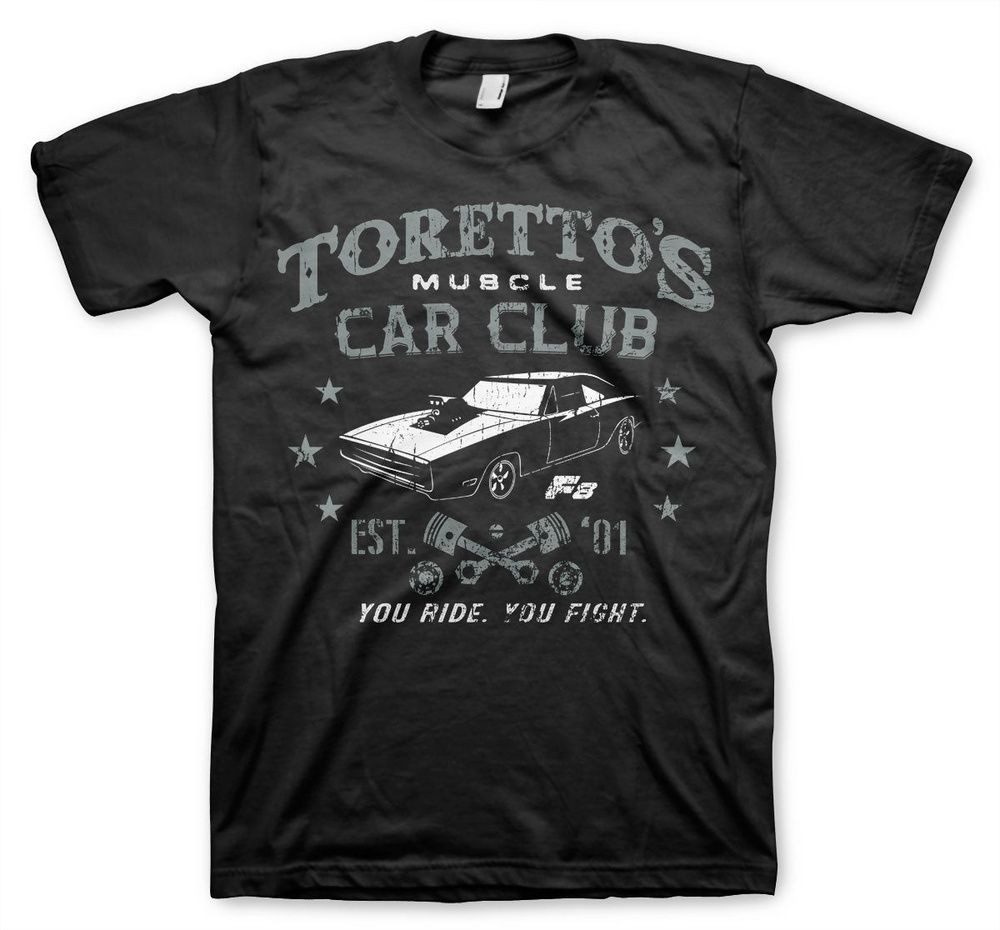 The Fast and the Furious T-Shirt Torettos Muscle Car Club Big Tall T-Shirt