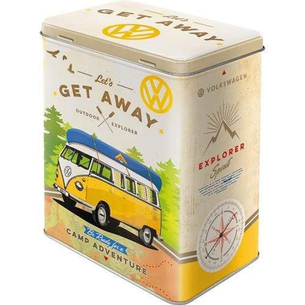 Nostalgic-Art Vorratsdose Kaffeedose Blechdose - VW Bulli Get Away