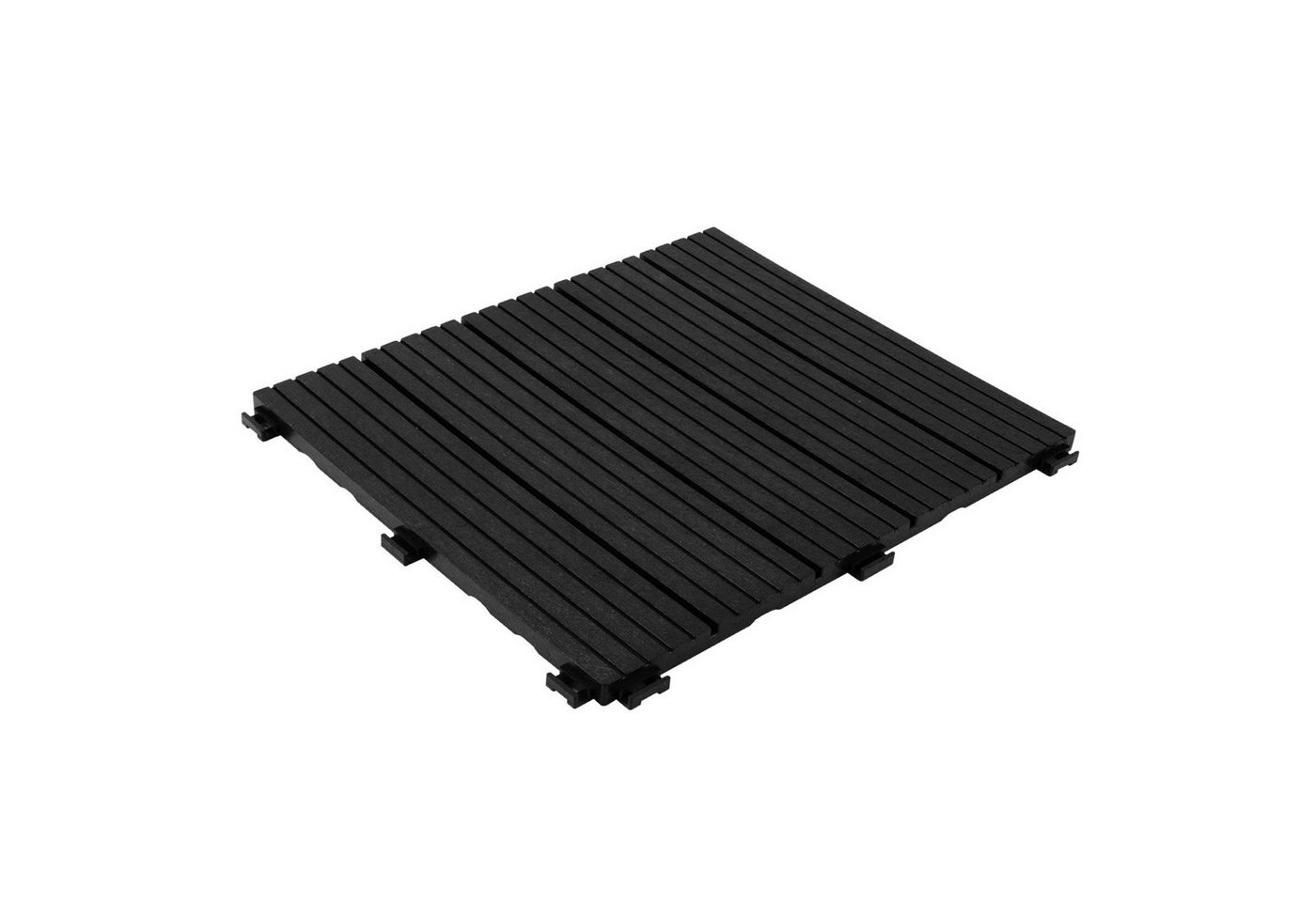 Karat Terrassendielen Claire, Terrassenfliesen 30x30cm, Kunststoff wetterfest, Klickfliesen, 1 m², BxL: je 30x30 cm, (Spar-Set, 11-St), Balkonbodenbelag für Außenbereich, Steckfliesen für Balkon