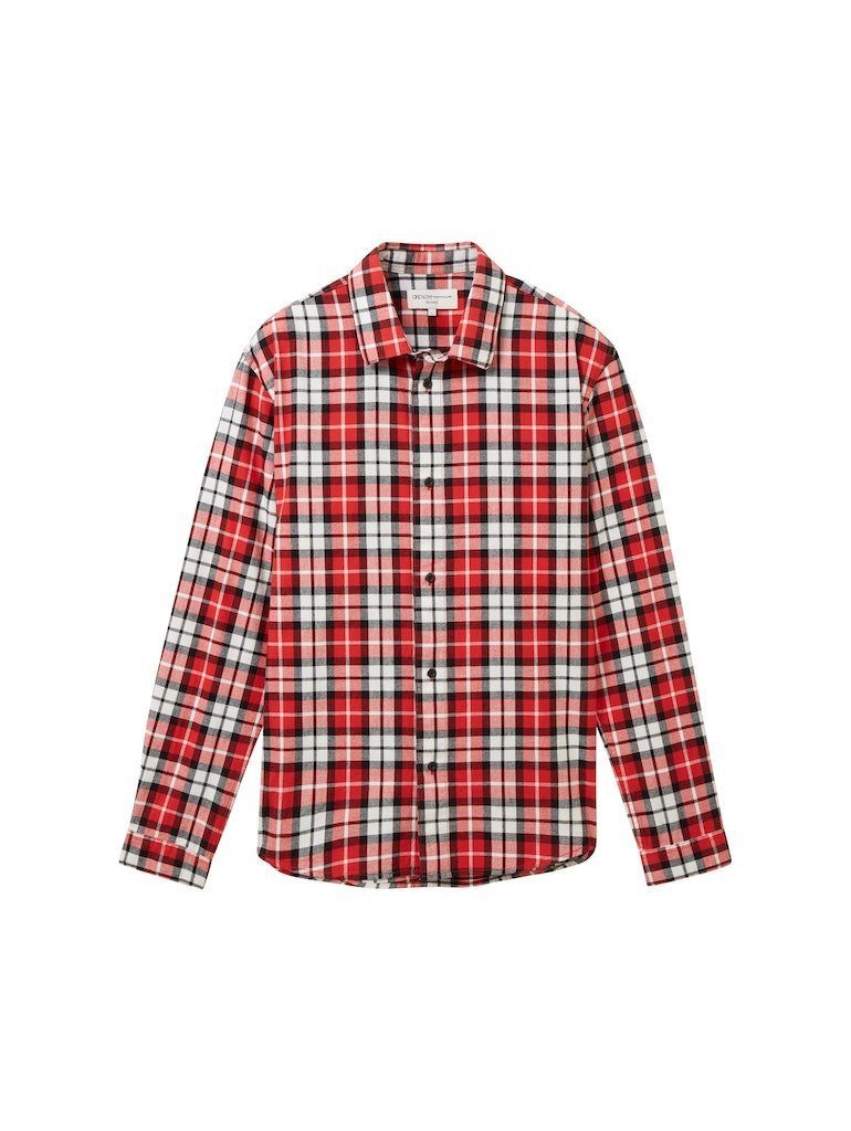 TOM TAILOR Langarmhemd red colorful check