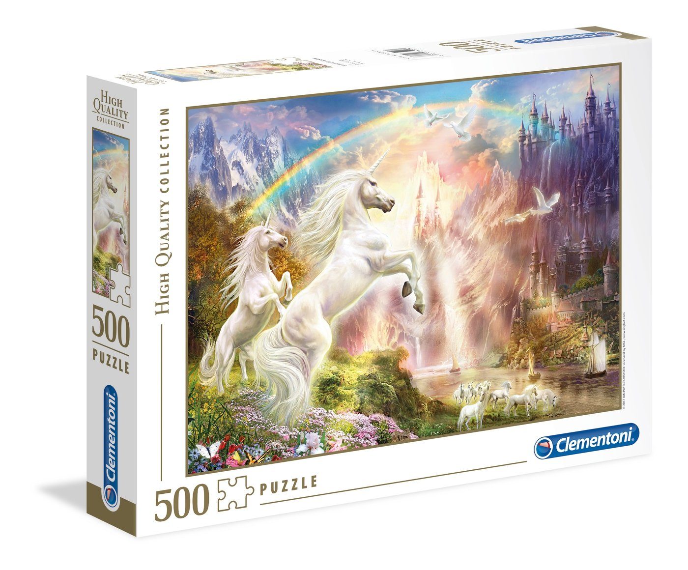 35054 Puzzle Clementoni® Puzzleteile Sunset 500 Puzzle, 500 Unicorns Teile Clementoni