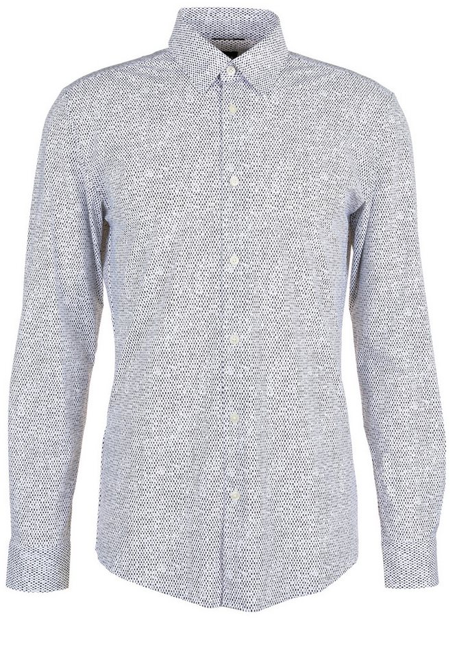 BOSS Langarmhemd P-Roan mit Allover-Muster (1-tlg)
