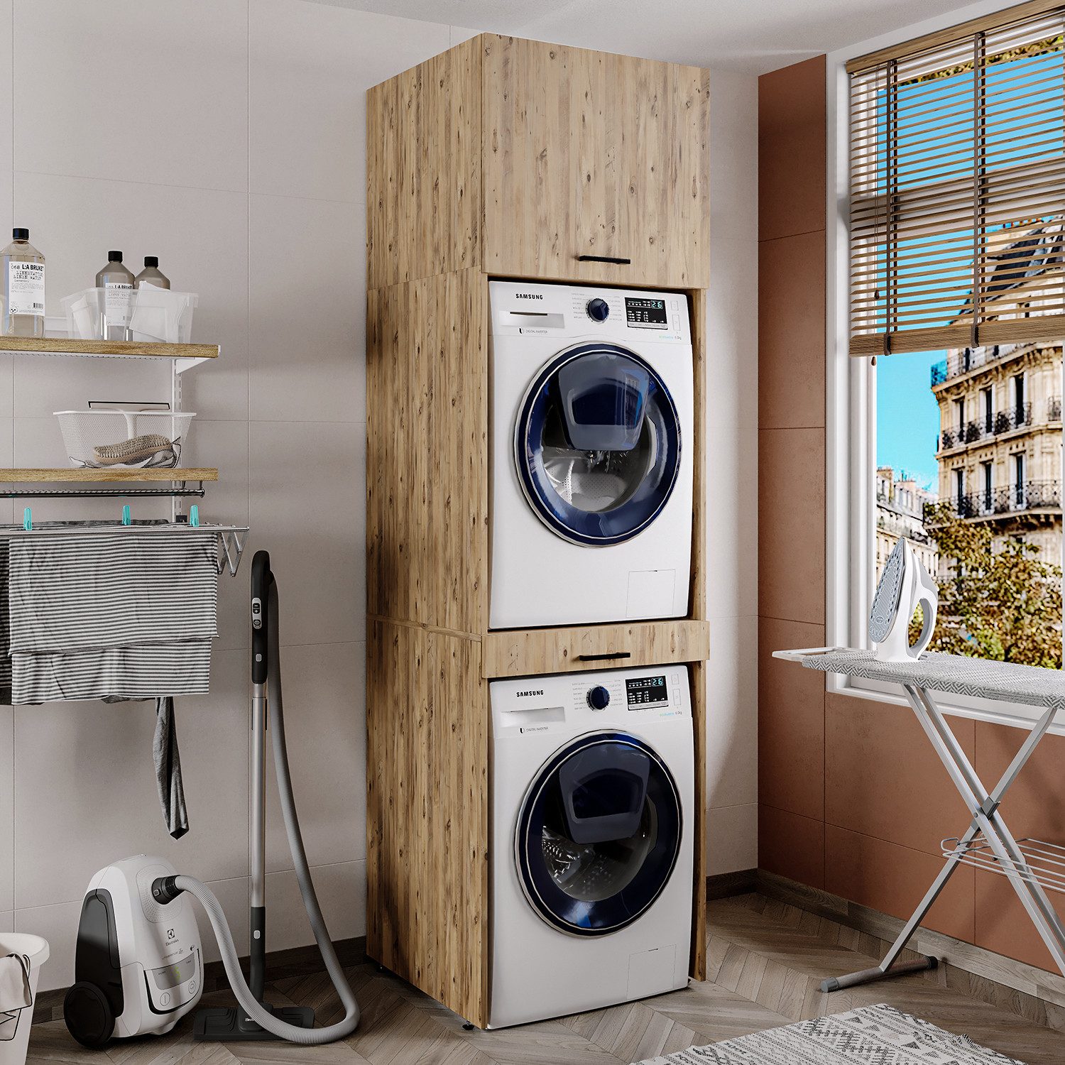 Roomart Waschmaschinenumbauschrank (Waschmaschinenschrank für Trockner und günstig online kaufen