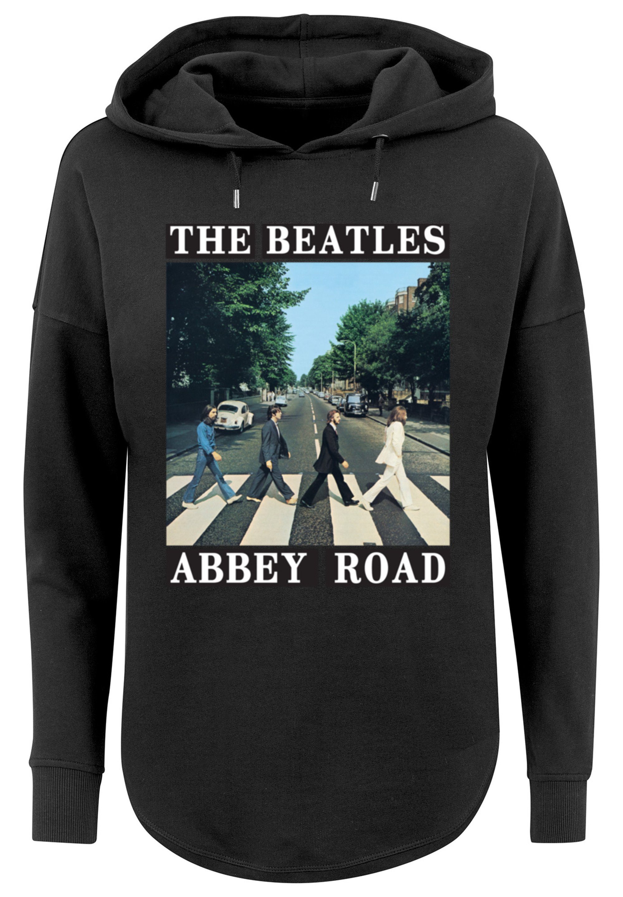 Band F4NT4STIC schwarz Kapuzenpullover Print Beatles Road Abbey The