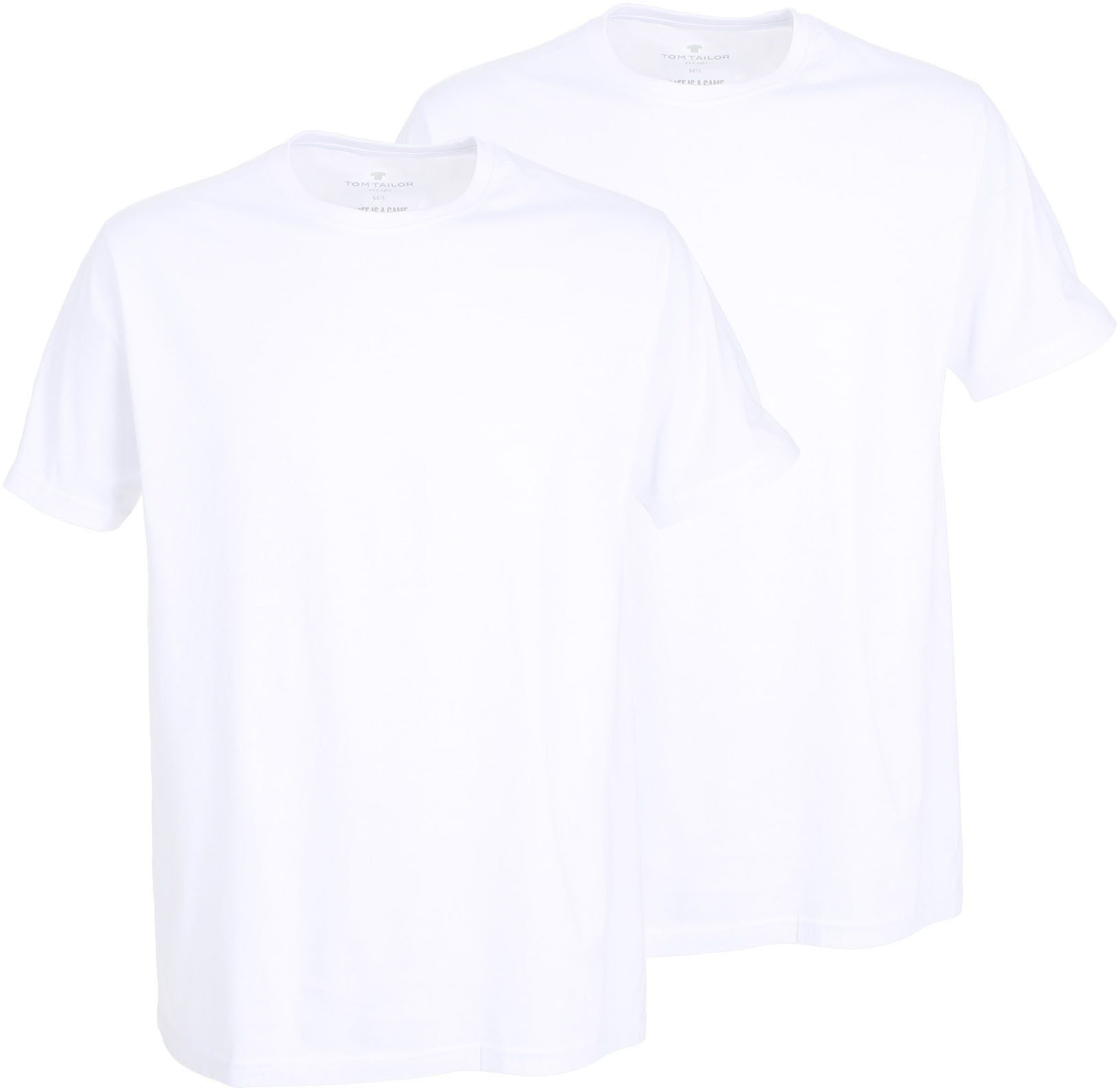 TOM TAILOR T-Shirt Ohio (2er Pack) Kurzarm, Rundhalsausschnitt, basic, lock günstig online kaufen