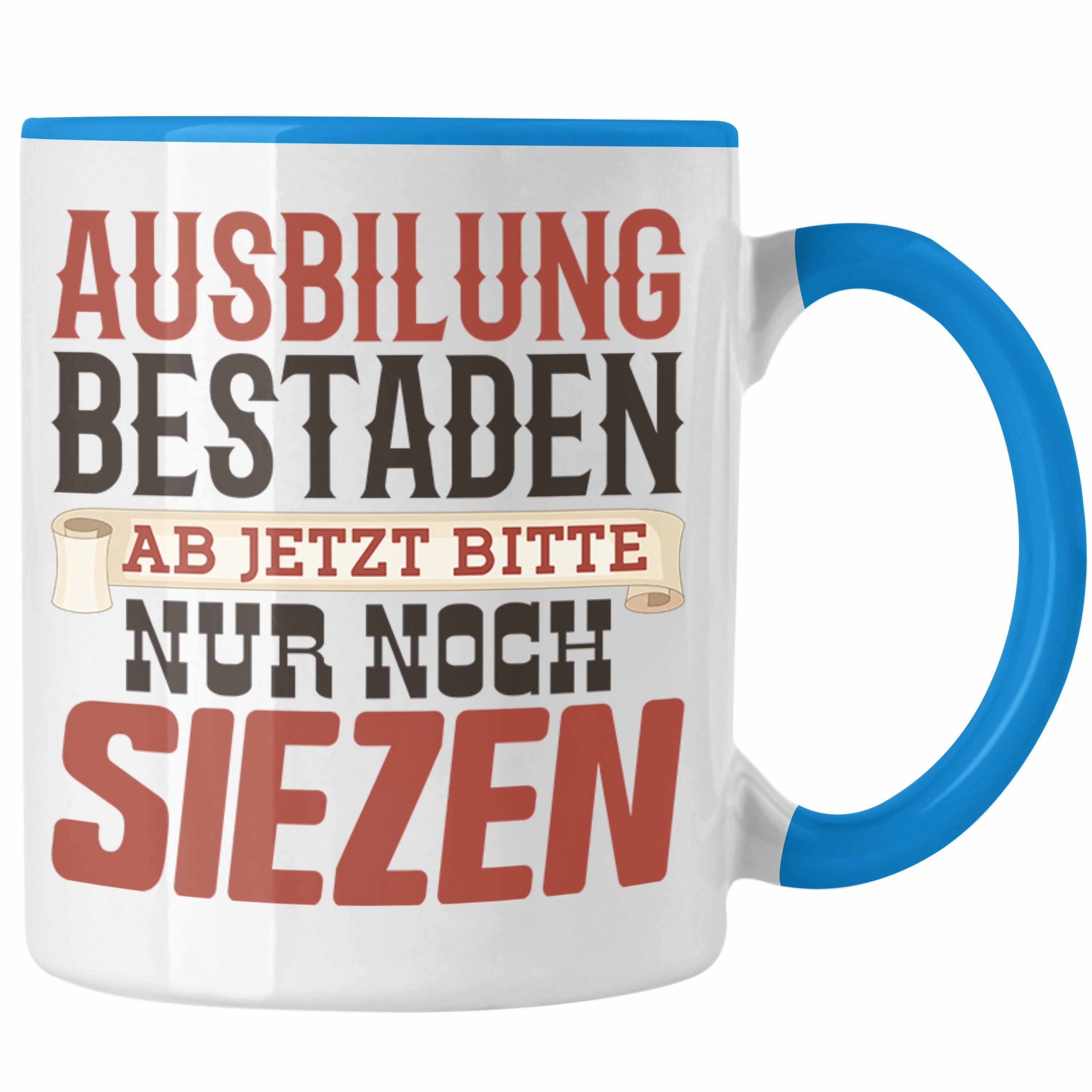 Bestanden Geschenk Tasse Trendation Tasse Ausbildung - Trendation Bestande Blau Geschenkidee