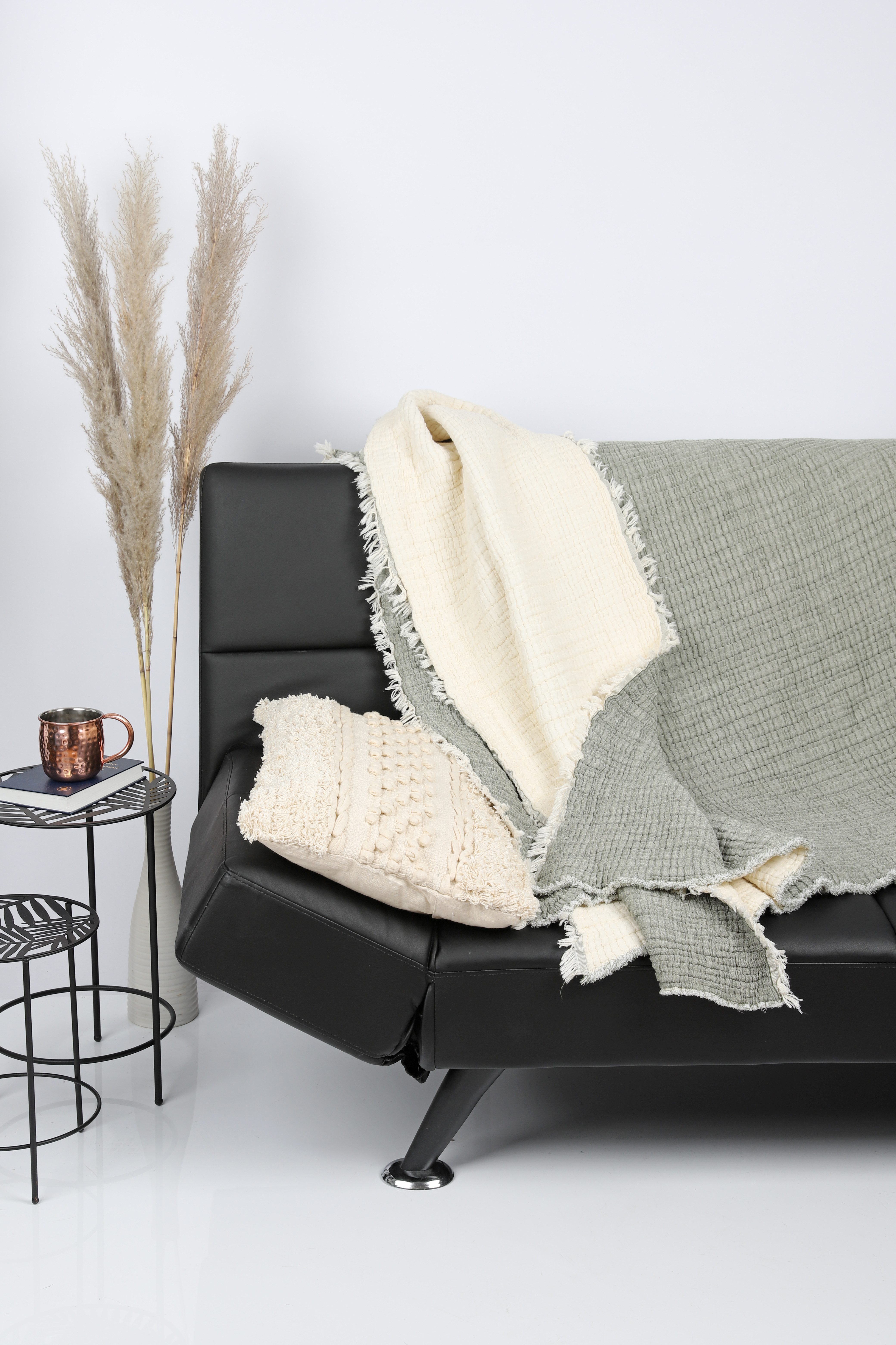M-Diamant Tagesdecke Musselin Wohndecke 100% Baumwolle günstig online kaufen