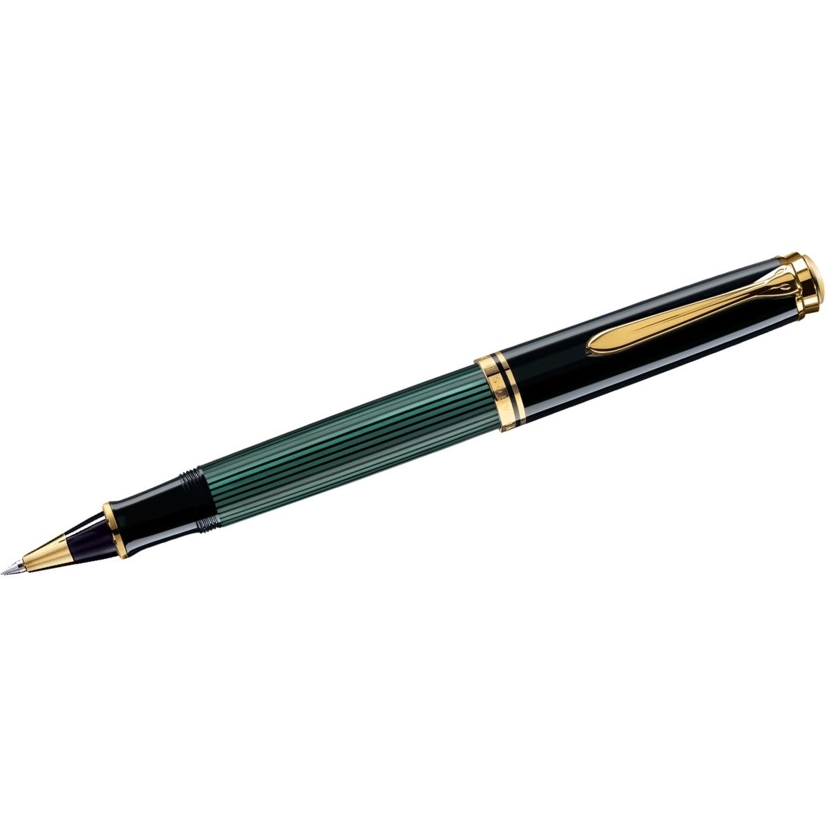 Pelikan Souverän M805 Füllfederhalter – Schwarz Mit Palladierten Elementen, 18 Karat Goldfeder M