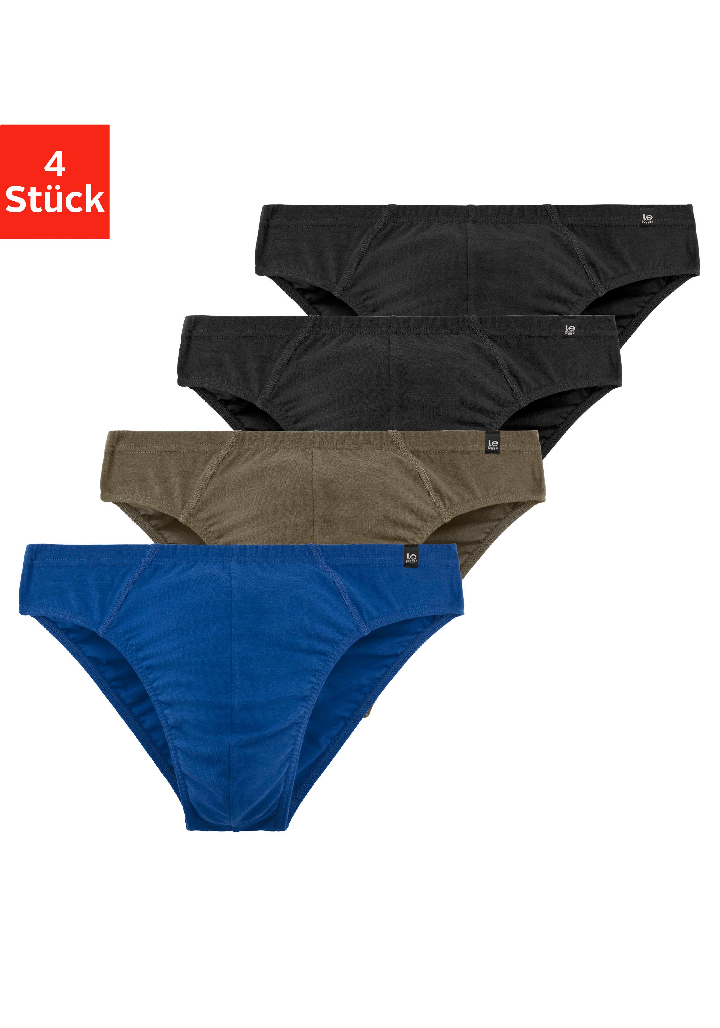 le jogger® Slip (Packung, 4-St), schmaler Bund mit Markenlabel günstig online kaufen