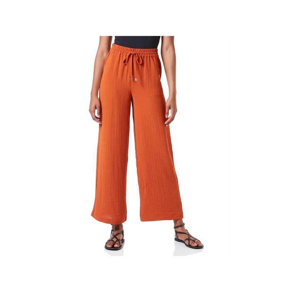 Qstarz Stoffhose orange regular (1-tlg)