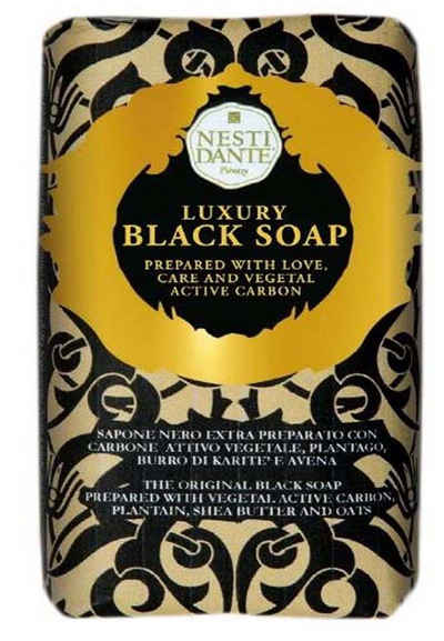 Nesti Dante Handseife Black Soap 250 g, 1-tlg., Hand -und Körperseife mit feinem Duft 250 g