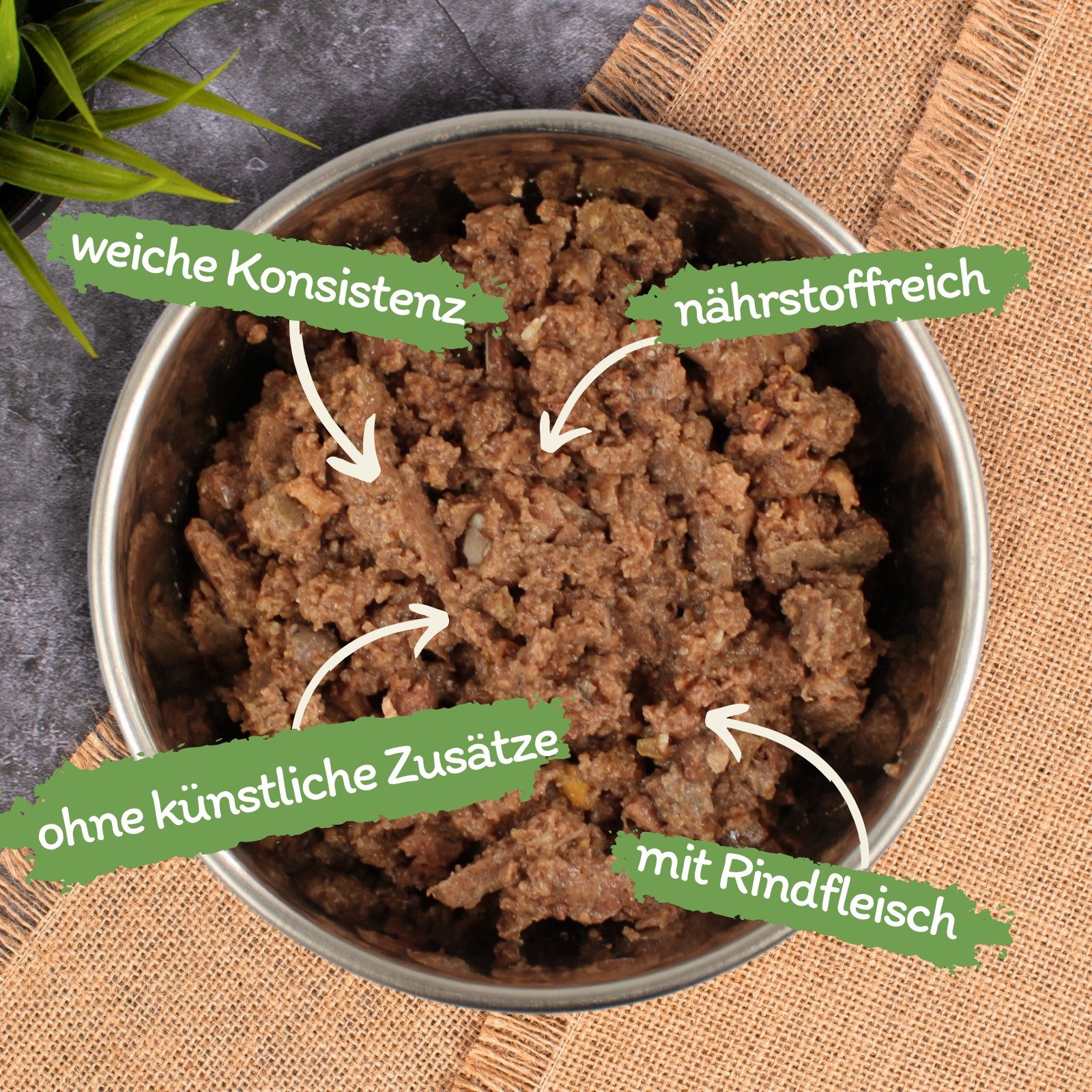 Lecker.Pet 11 x 150 g Lecker.Pet® Gino's Feine Paté Reich an Rind Hundefutter Rind, Nassfutter für: Hund