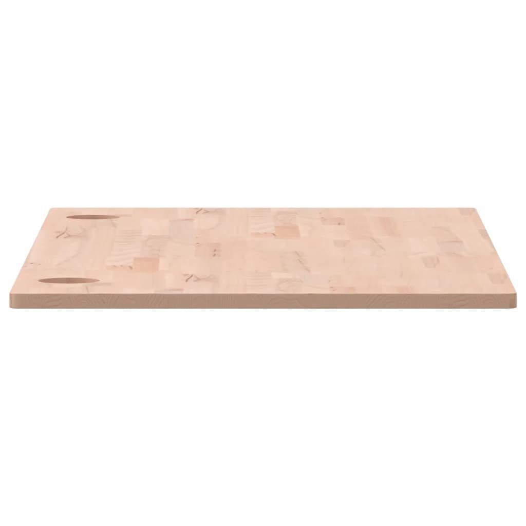 Massivholz 100x50x1,5 vidaXL Arbeitsplatte cm Buche Büroti Schreibtisch Schreibtischplatte