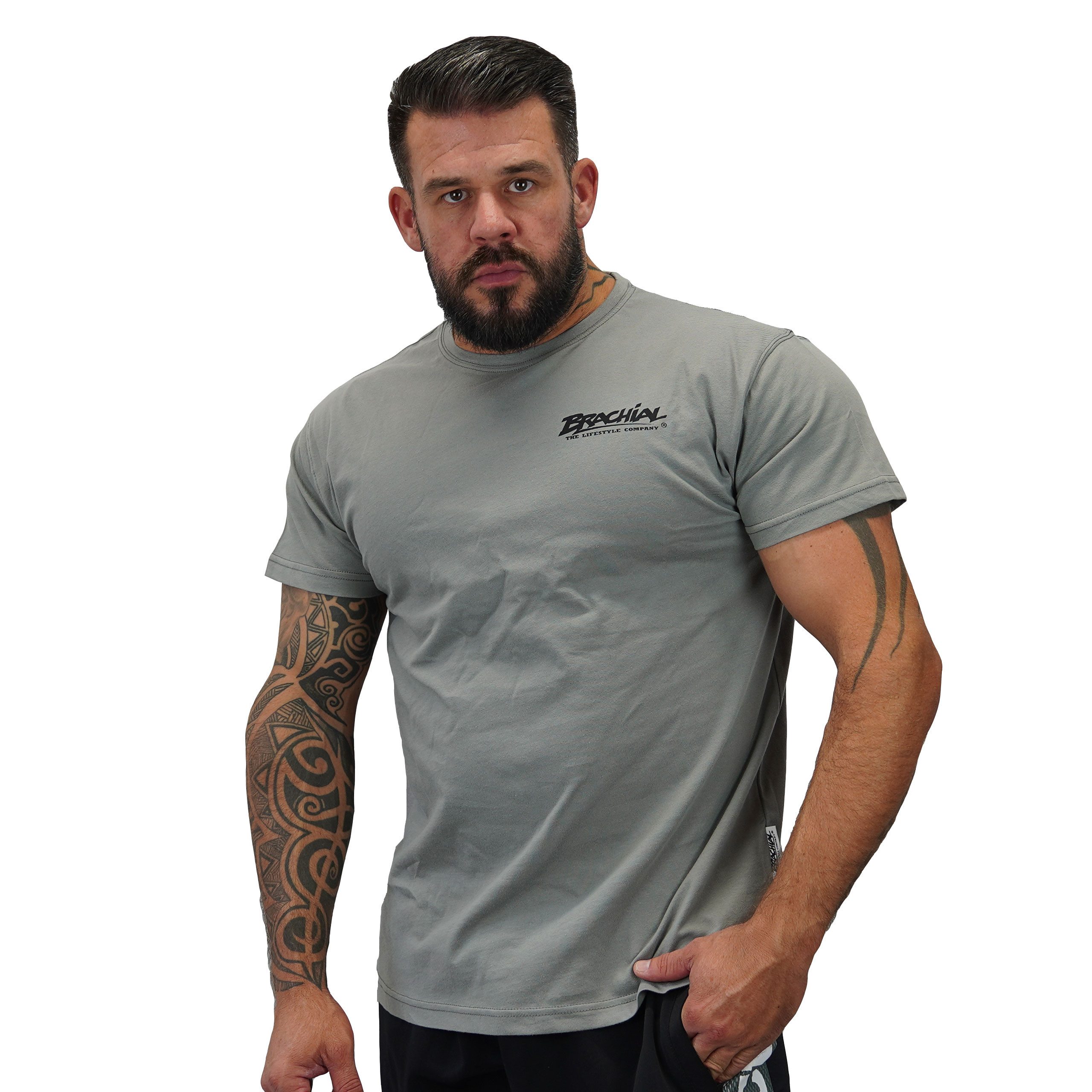 BRACHIAL THE LIFESTYLE COMPANY T-Shirt Brachial T-Shirt "Core" grau
