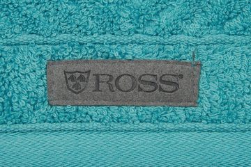 ROSS Handtuch Smart, Frottier (2-St), Uni-Rippe mit Velourslabel