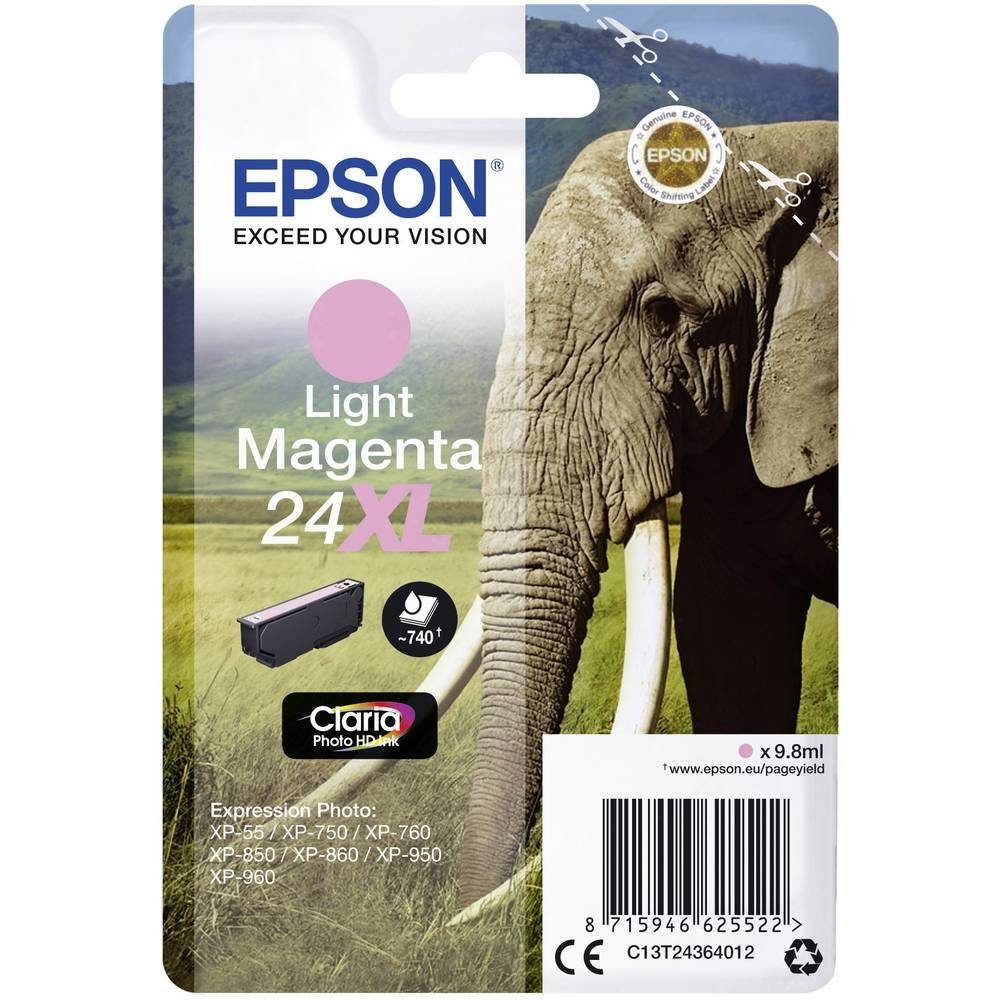 Epson Tintenpatrone T2436 / 24XL Ligh C13T24364012 Tintenpatrone